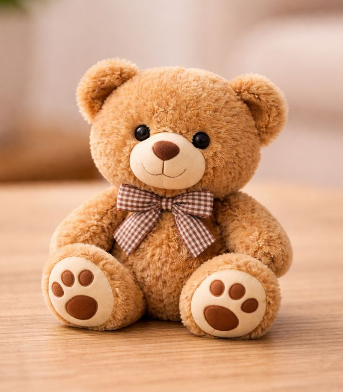 Classic plush teddy bear gift delivered to USA