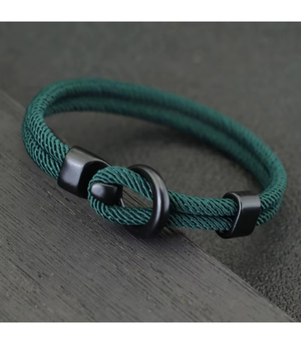 Men’s Double Layer Paracord Rope Bracelet